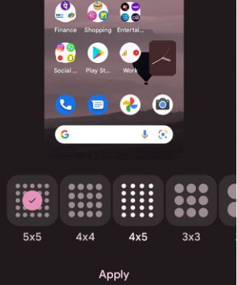 Change App Grid Size Home Screen Google Pixel 6 Pro and Pixel 6