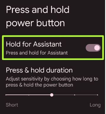 How to Enable Google Assistant Using Power Button in Android 12