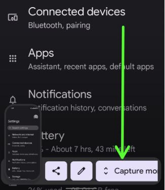 How to Take Android 12 Scrolling Screenshot