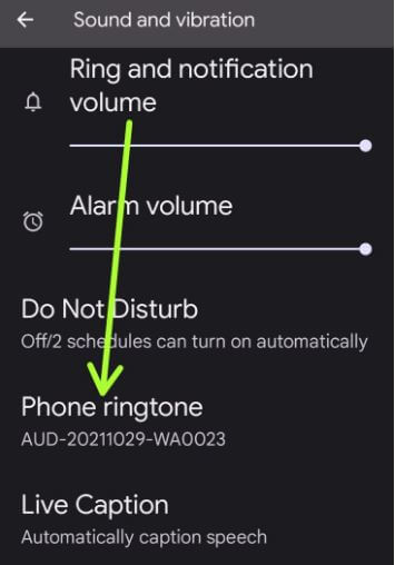 Set Android ringtones for incoming calls