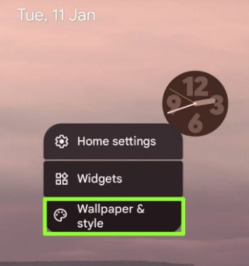 Change app screen grid size on home screen in your Google Pixels using wallpaper and style settings