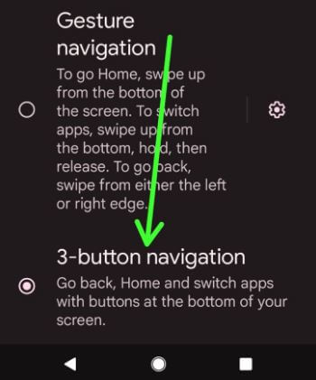 Get 3 button Navigation Back on Android 12