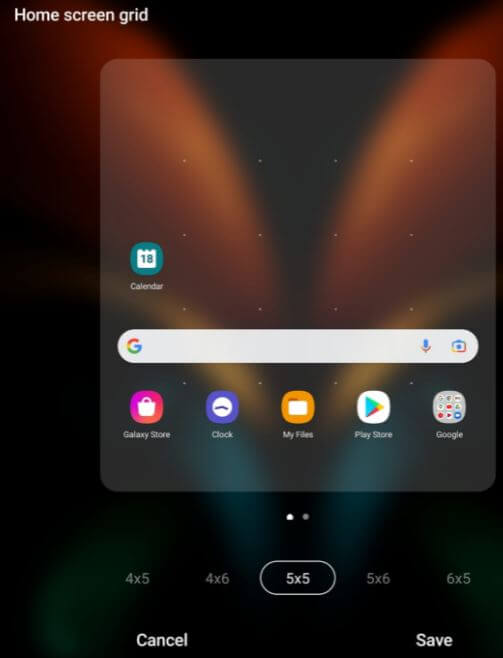 How to Change Home and App Grid Size on Samsung Galaxy Z Fold2