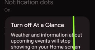 How to Turn Off At a Glance on Pixel 6 Pro