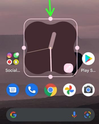 Increase or Decrease Clock Size on Android 12 Widgets