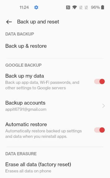Backup and Restore Data on OnePlus 9 Pro
