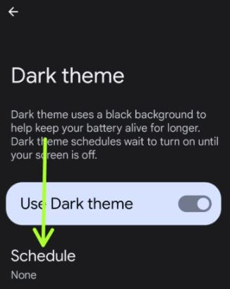 Enable Dark Mode Automatically on Android 12