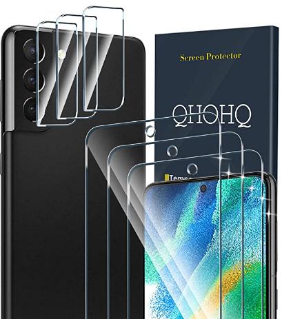 QHOHQ Best Screen Protector for Samsung Galaxy S21 FE 5G