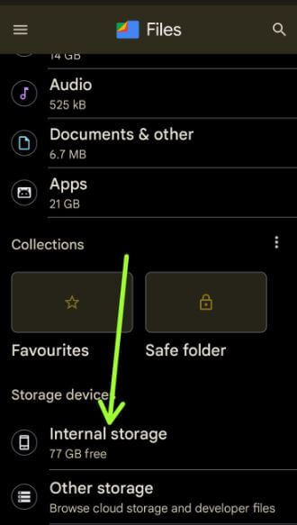 Go to Internal storage on your Android to view WhatsApp download status