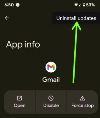 How to Undo Update App