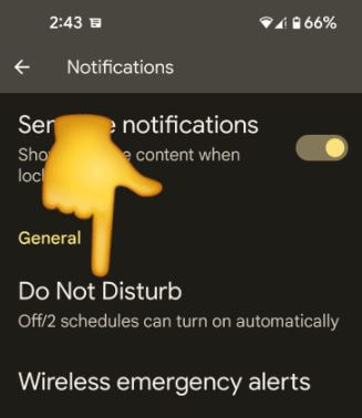 Use do not disturb settings to enable game dashboard Android 12 Pixels