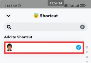 Add People to Snapchat Shortcut Android
