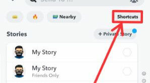 How to Create a Shortcut on Snapchat Android