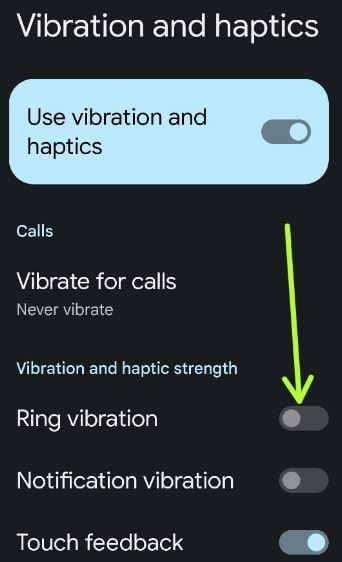 How to Turn Off Ring Vibration on Pixel 5a or Pixel 4a 5G