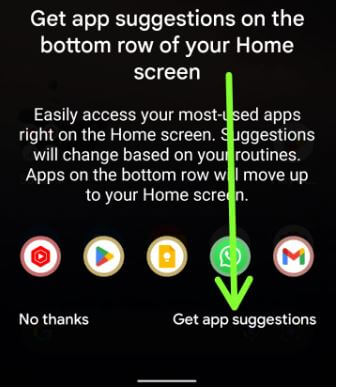 Get App Suggestions on Android 12