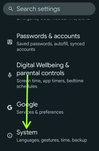 Go to System settings on your Stock Android 13 to change app language