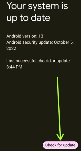 Check Software Update to Fix Bluetooth Not Working on Google Pixel 6 Pro
