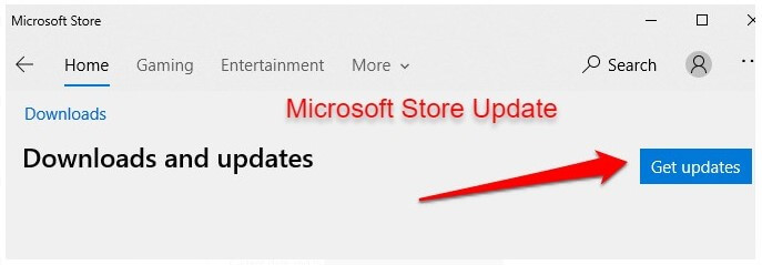 Check Microsoft Store Update to Fix Microsoft Store Not Downloading Apps Windows 11