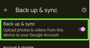 How to Backup Photos with Google Photos