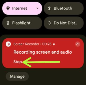 How to Stop Pixel Screen Record