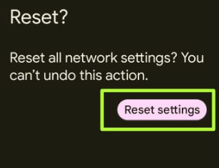Reset Network Settings Google Pixel 7 Pro