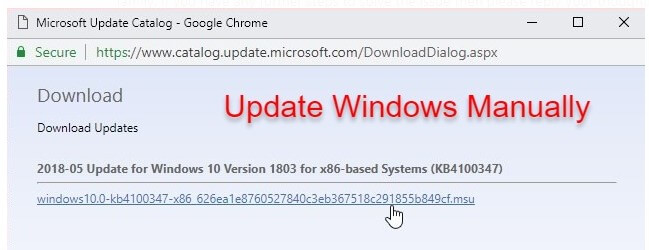 Update Windows Manually to Fix Error Code 0x80070005 in Windows 11