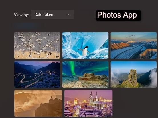 Change Windows 11 Desktop Wallpaper using Photos App