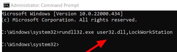 How to Lock Screen Windows 11 Using Command Promt