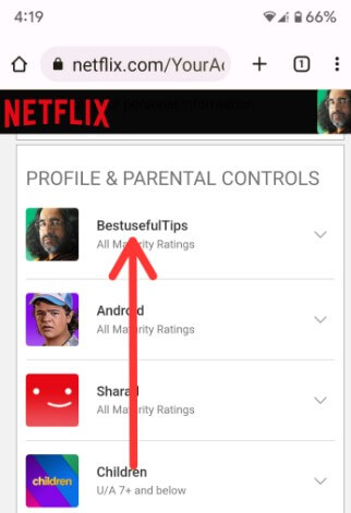 Lock your Netflix profile on iPhone