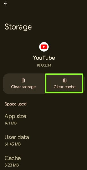 How to Clear Cache in YouTube