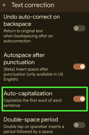 How to Turn Off Auto Capitalization on Google Docs on Android