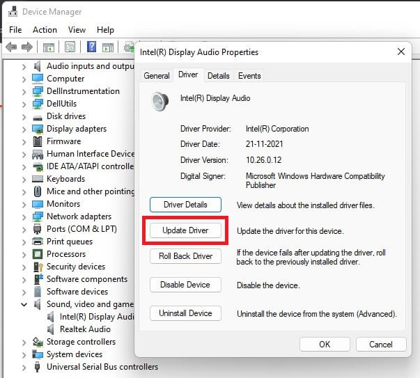 How to Update Audio Driver in Windows 11