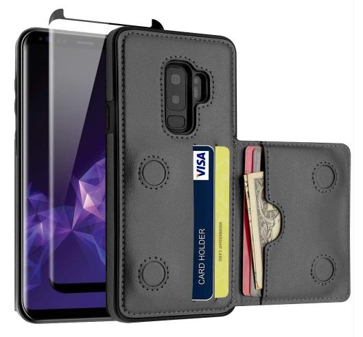 LakiBeibi Samsung Galaxy S9 Plus Case with Card Holder