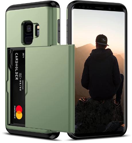 Nvollnoe Samsung Galaxy S9 Card Holder Case 2023