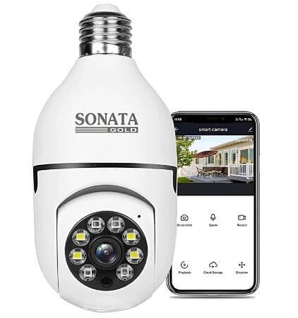 Sonata Golder Light Bulb Camera Outdoor and Indoor