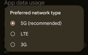 Change Preferred Network Type on your Android phone