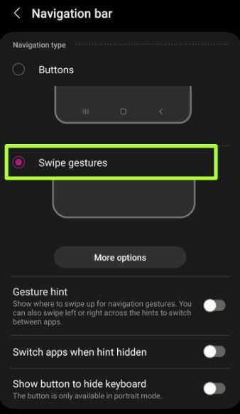How to Activate Full-Screen Gestures on Samsung Galaxy