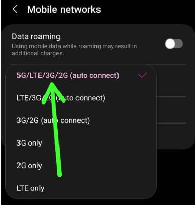 How to Enable 5G on Samsung One UI