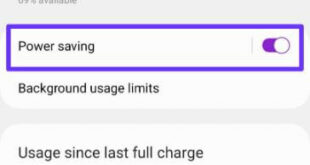 Enable Power Saving Mode to Extend Samsung S23 Battery Life