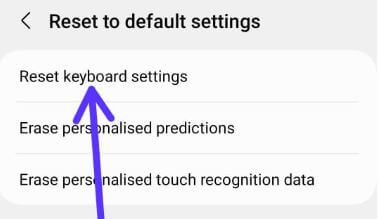 How to reset keyboard settings on Samsung Galaxy S23 Series