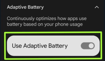 Turn On Adaptive battery on Pixel 7 Pro, 7, 6 Pro, 6, 6a