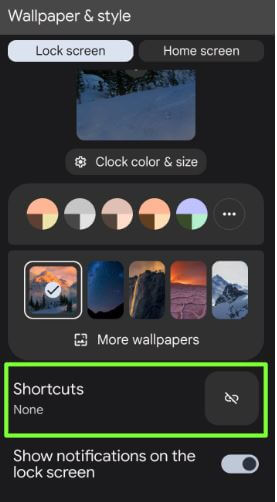 Change lock screen app shortcuts on your Google Pixel