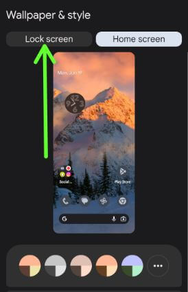 Google Pixel Lock Screen Settings to change app shortcuts
