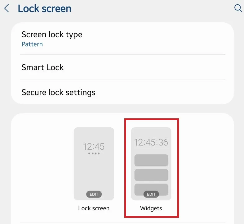 Add Widget to lock screen on Samsung Galaxy Z Fold 5 and Z Fold 4