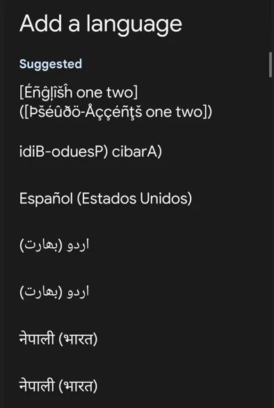 Add multiple language on your Android 14