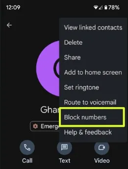 Block a Number Using Contacts App on Pixel 7 Pro and Pixel 7