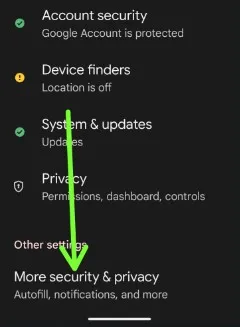 More Security & privacy settings in your Pixel 8