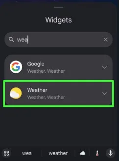Add Weather Info to Home Screen on Android 14
