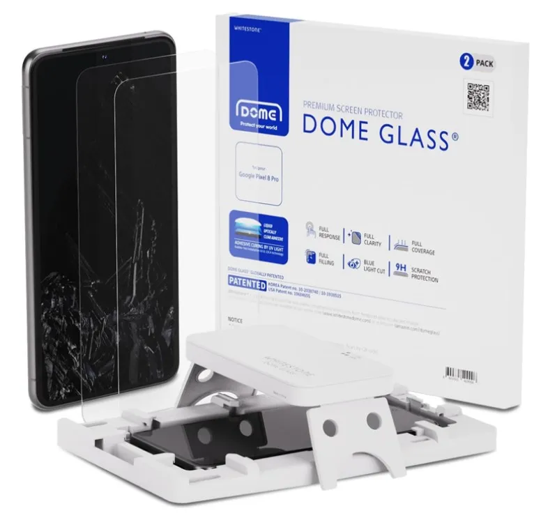 Whitestone Dome Glass Screen Protector for Pixel 8 Pro
