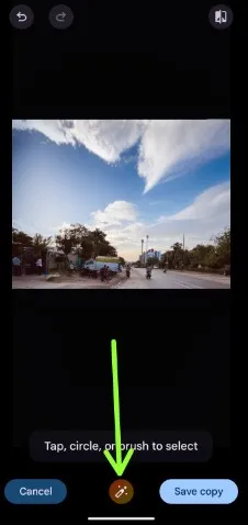 Tap the Sparkle in your Photo to create new AI effect in Pixel 8